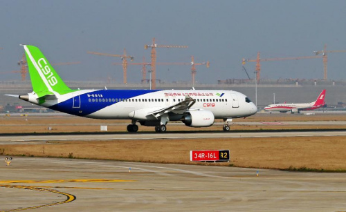 C919整體外觀。圖片來源：新華網(wǎng)